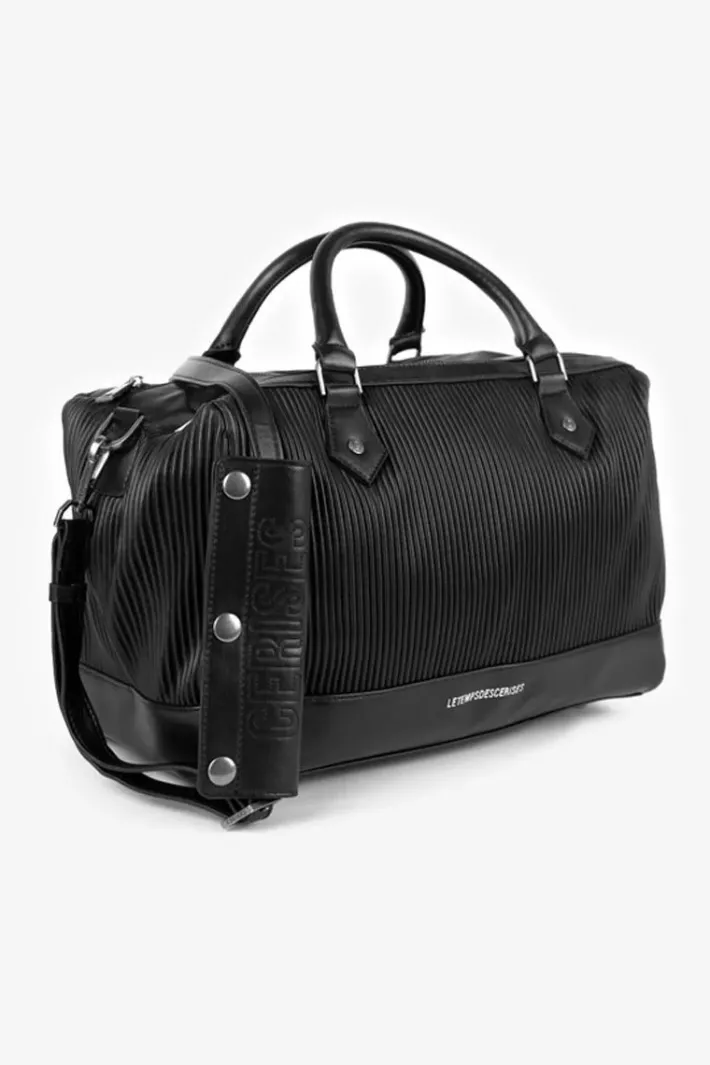 Le Temps des Cerises Sac Bowling Isaia Noir Plisse Black Clearance