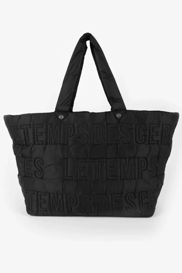Le Temps des Cerises Sac Cabas Matelasse Luna Noir Black Discount