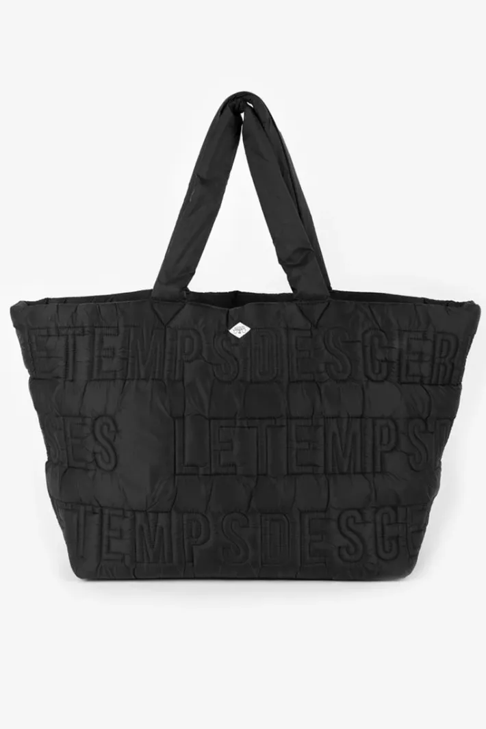 Le Temps des Cerises Sac Cabas Matelasse Luna Noir Black Discount