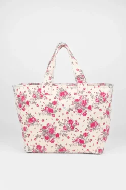 Le Temps des Cerises Sac Cabas Micky A Motif Fleuri Rose Pink Best