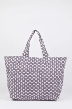 Le Temps des Cerises Sac Cabas Micky Gris A Motif Fleuri Grey Online