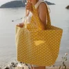 Le Temps des Cerises Sac Cabas Micky Jaune A Motif Fleuri Yellow Sale