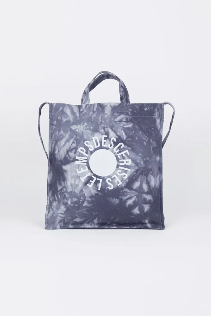 Le Temps des Cerises Sac De Shopping Lina Tie And Dye Bleu Gris Grey Best Sale