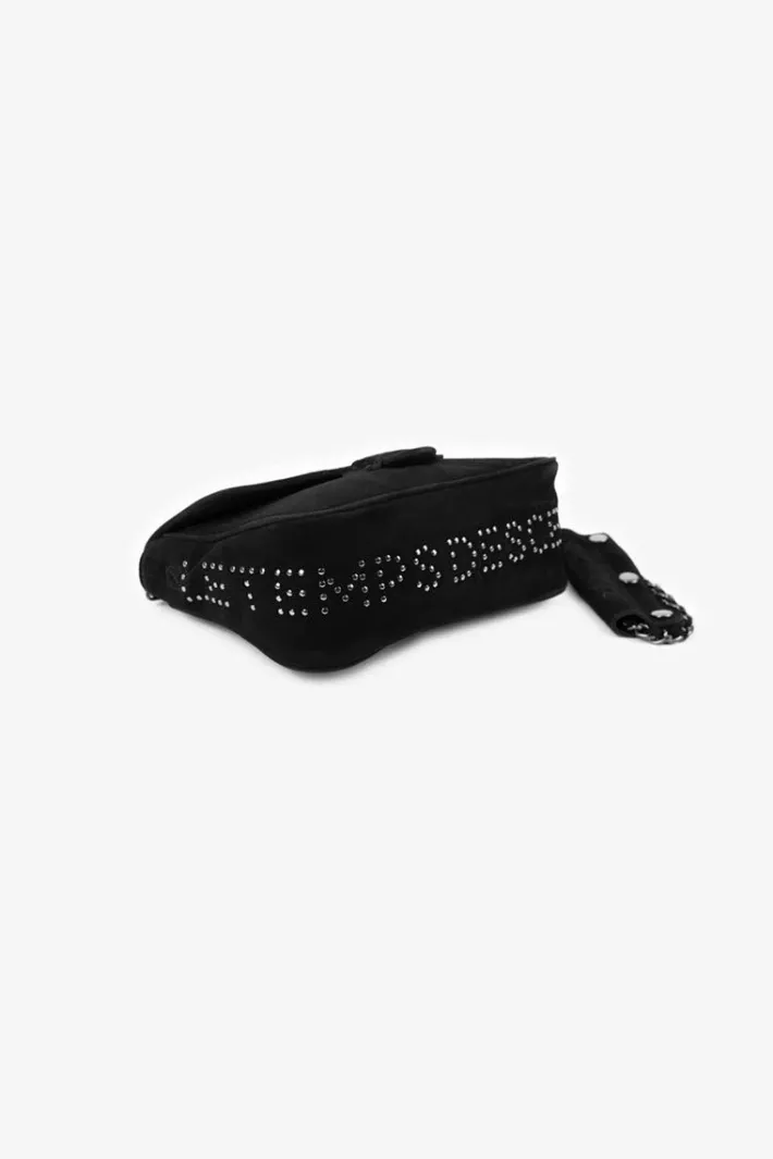 Le Temps des Cerises Sac Klelia En Cuir Suede Noir Black Fashion