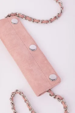 Le Temps des Cerises Sac Klelia En Cuir Suede Rose Poudre Powdery Pink Flash Sale