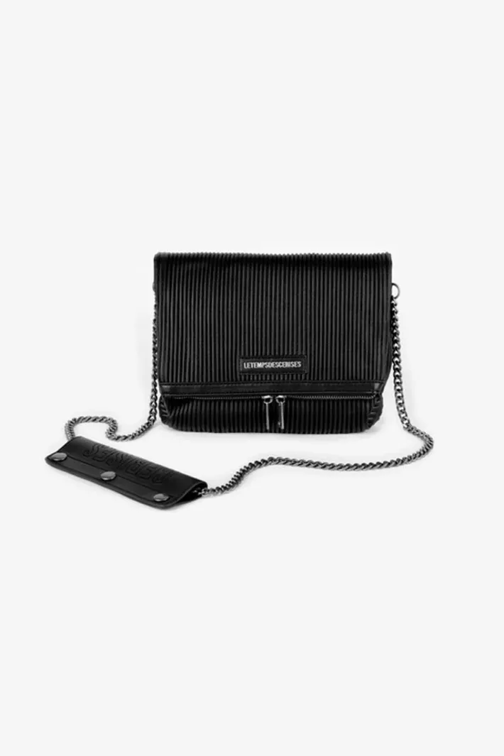 Le Temps des Cerises Sac Leter Noir Plisse Black Best