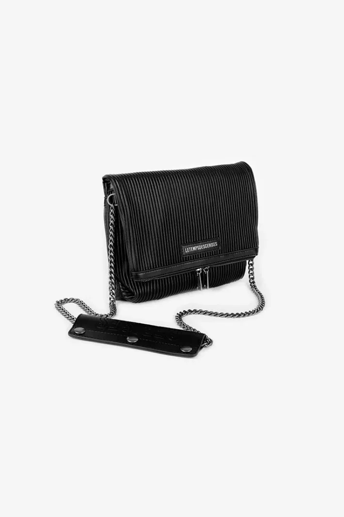 Le Temps des Cerises Sac Leter Noir Plisse Black Best