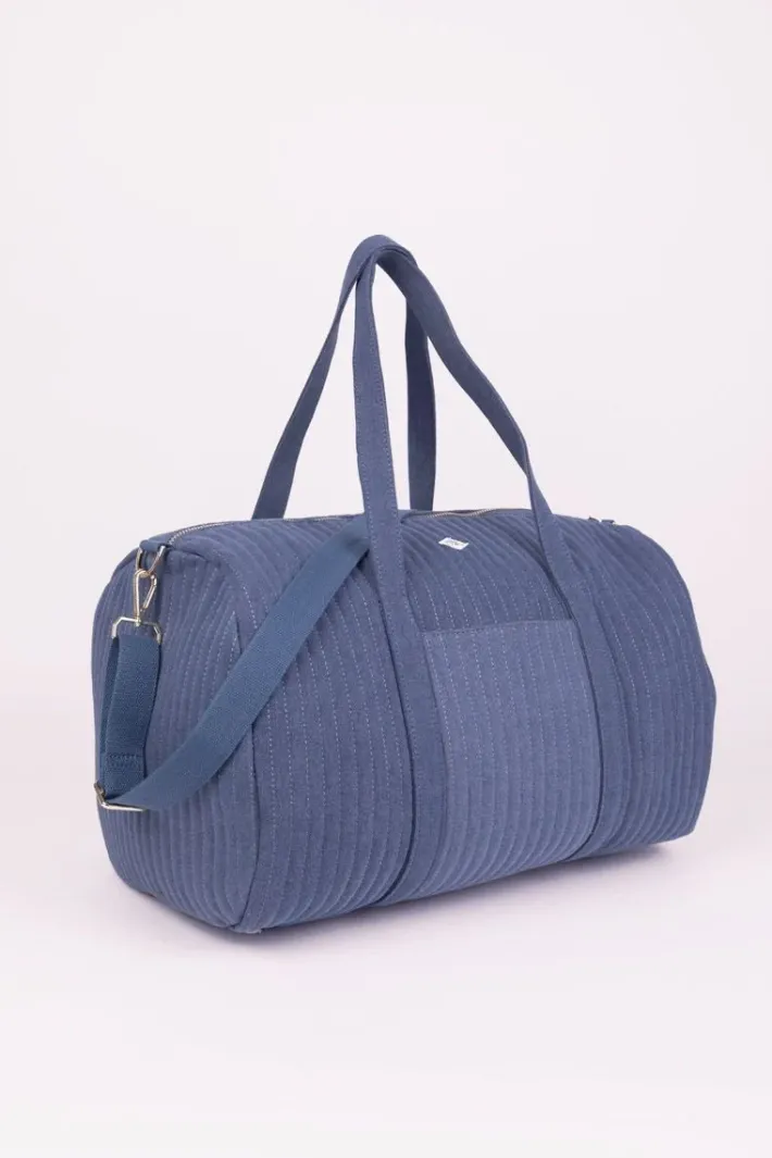 Le Temps des Cerises Sac Week-End Lisia Bleu Denim Flash Sale