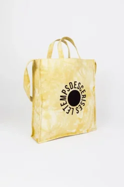 Le Temps des Cerises Shopping Bag Lina Tie And Dye Jaune Yellow Fashion