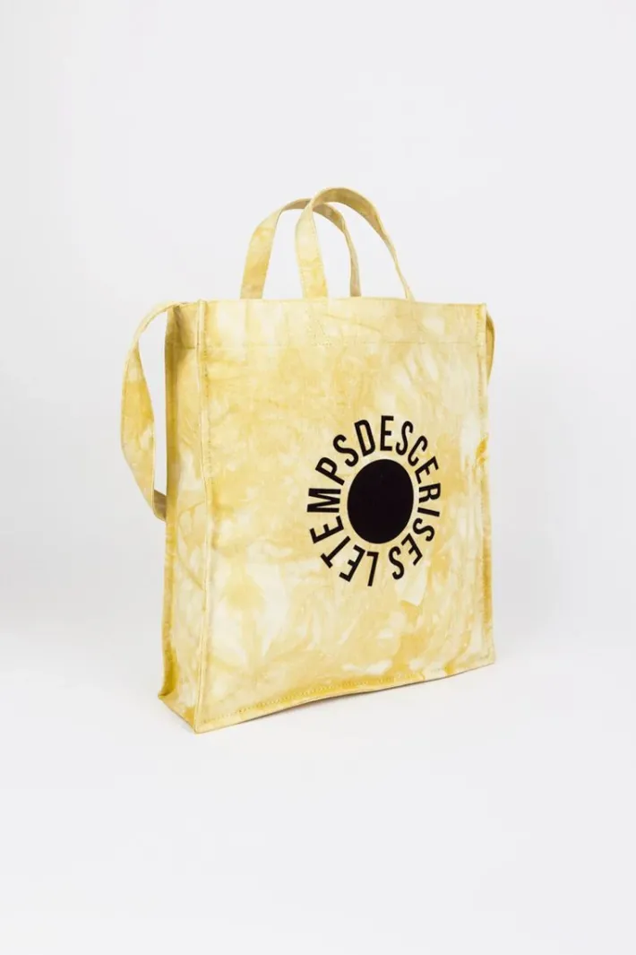Le Temps des Cerises Shopping Bag Lina Tie And Dye Jaune Yellow Fashion