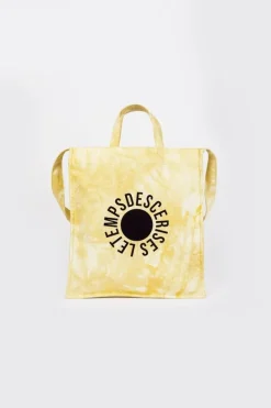 Le Temps des Cerises Shopping Bag Lina Tie And Dye Jaune Yellow Fashion
