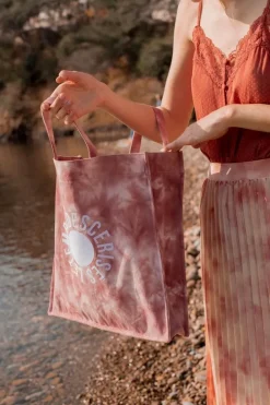 Le Temps des Cerises Shopping Bag Lina Tie And Dye Rose Pink Clearance
