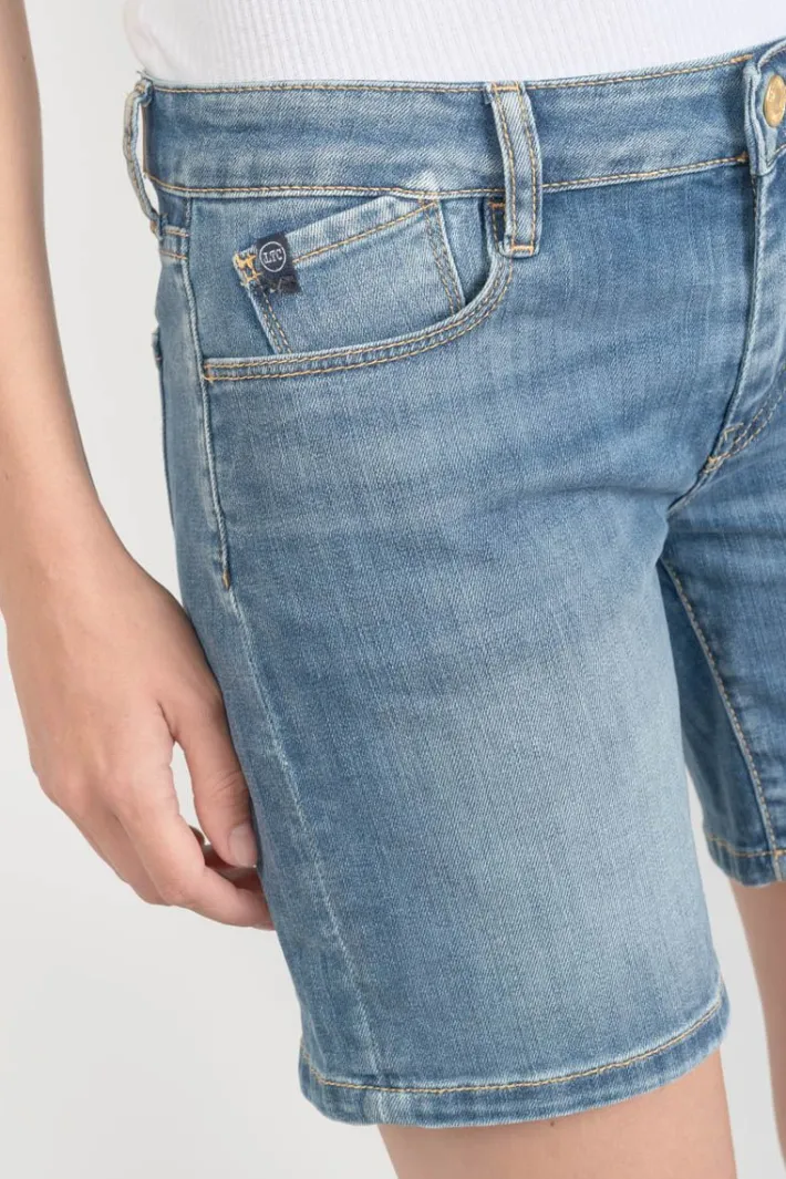 Le Temps des Cerises Short Janka En Jeans Bleu Delave Blue Sale