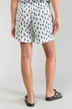 Le Temps des Cerises Short Nuria Tie And Dye Bleu Midnight Discount