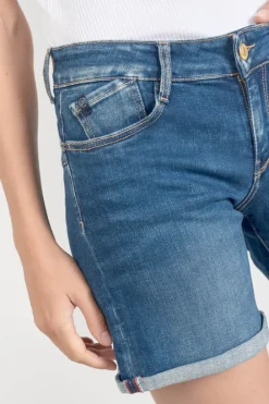 Le Temps des Cerises Short Paola En Jeans Bleu Blue Cheap