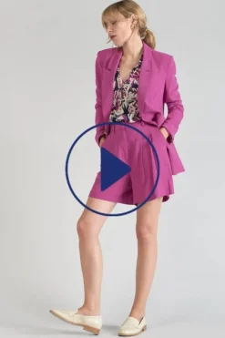 Le Temps des Cerises Short Polla Violine Aster Fashion