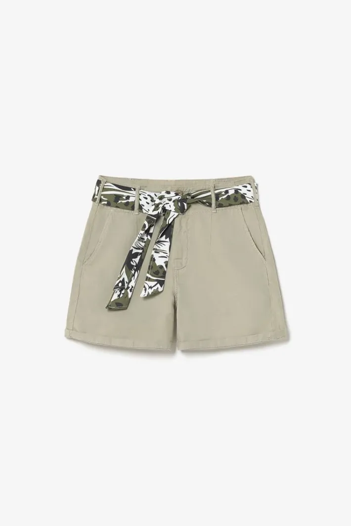 Le Temps des Cerises Short Sydney2 Kaki Clair Sea Spray Clearance