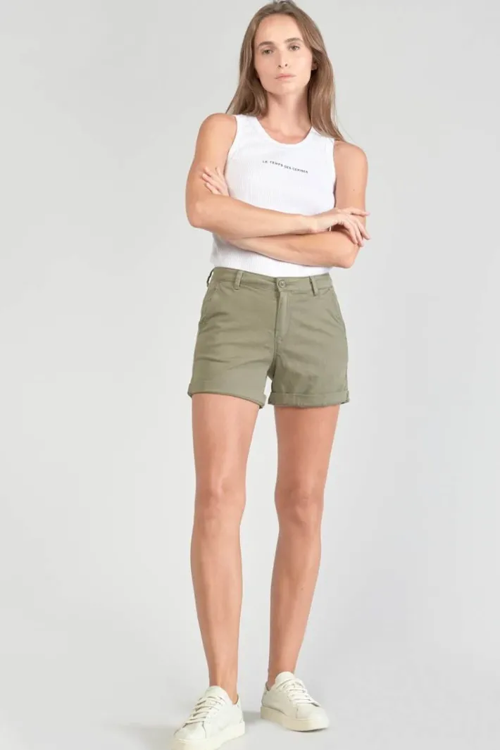 Le Temps des Cerises Short Veli2 Kaki Lizard Cheap