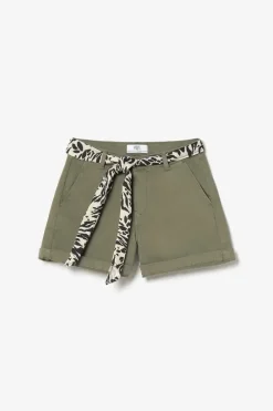 Le Temps des Cerises Short Veli2 Kaki Lizard Cheap