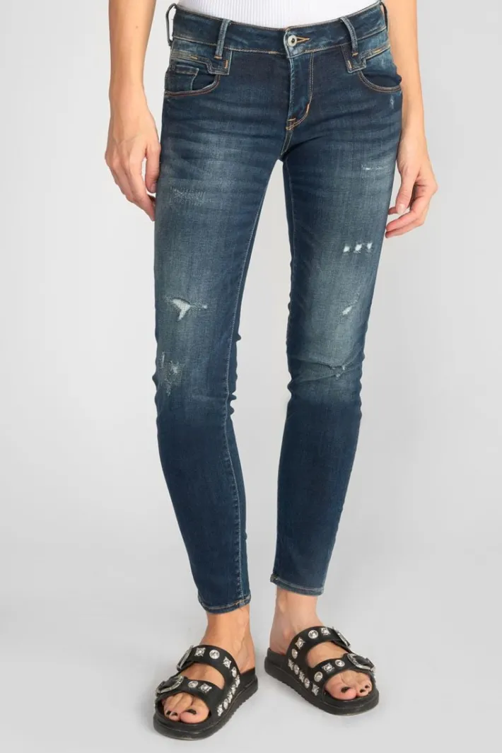 Le Temps des Cerises Sib Pulp Slim 7/8Eme Jeans Destroy Vintage Bleu N°2 Blue Online