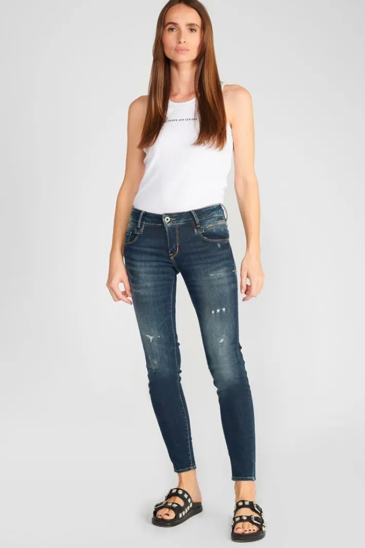 Le Temps des Cerises Sib Pulp Slim 7/8Eme Jeans Destroy Vintage Bleu N°2 Blue Online