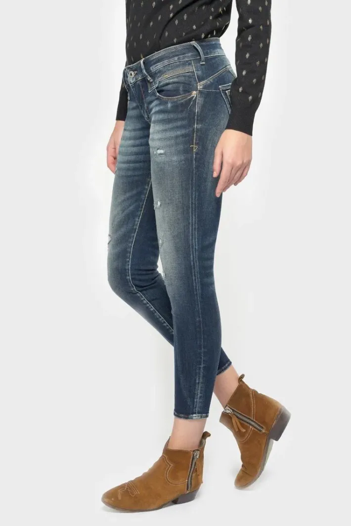 Le Temps des Cerises Sib Pulp Slim 7/8Eme Jeans Destroy Vintage Bleu N°2 Blue Online