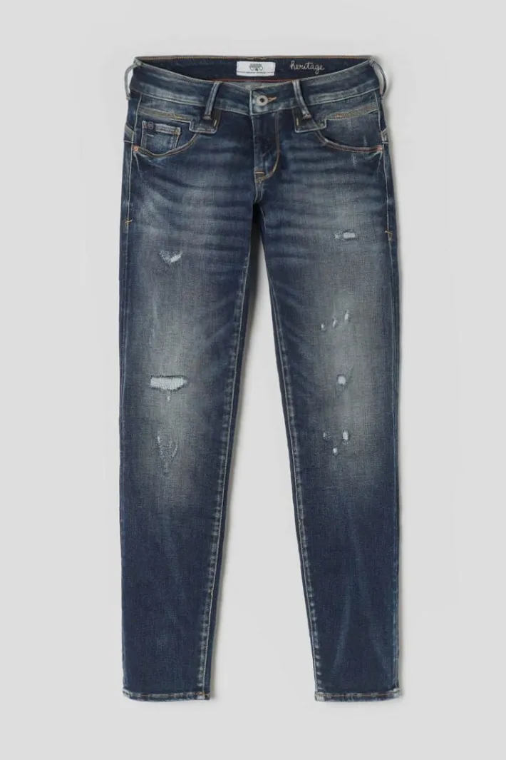 Le Temps des Cerises Sib Pulp Slim 7/8Eme Jeans Destroy Vintage Bleu N°2 Blue Online