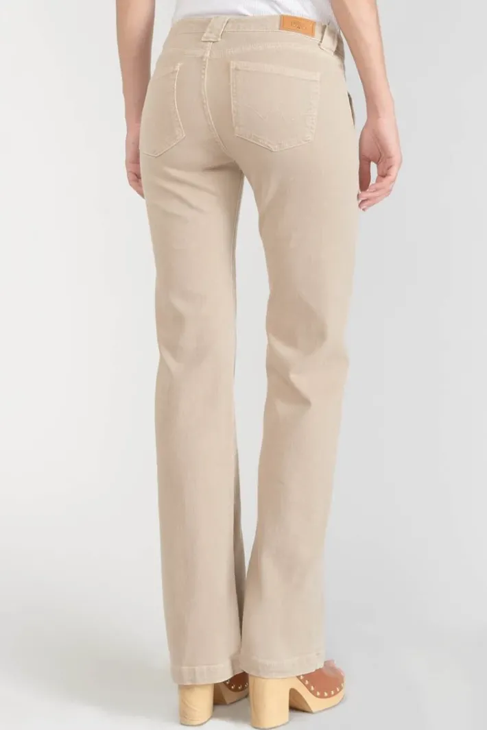 Le Temps des Cerises Sormiou Flare Jeans Beige Sable Desert Cheap