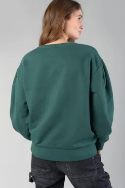 Le Temps des Cerises Sweat Moa Vert Bouteille Imprime Green Bottle Outlet