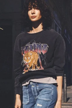 Le Temps des Cerises Sweat Nyke Gris Delave Black Discount