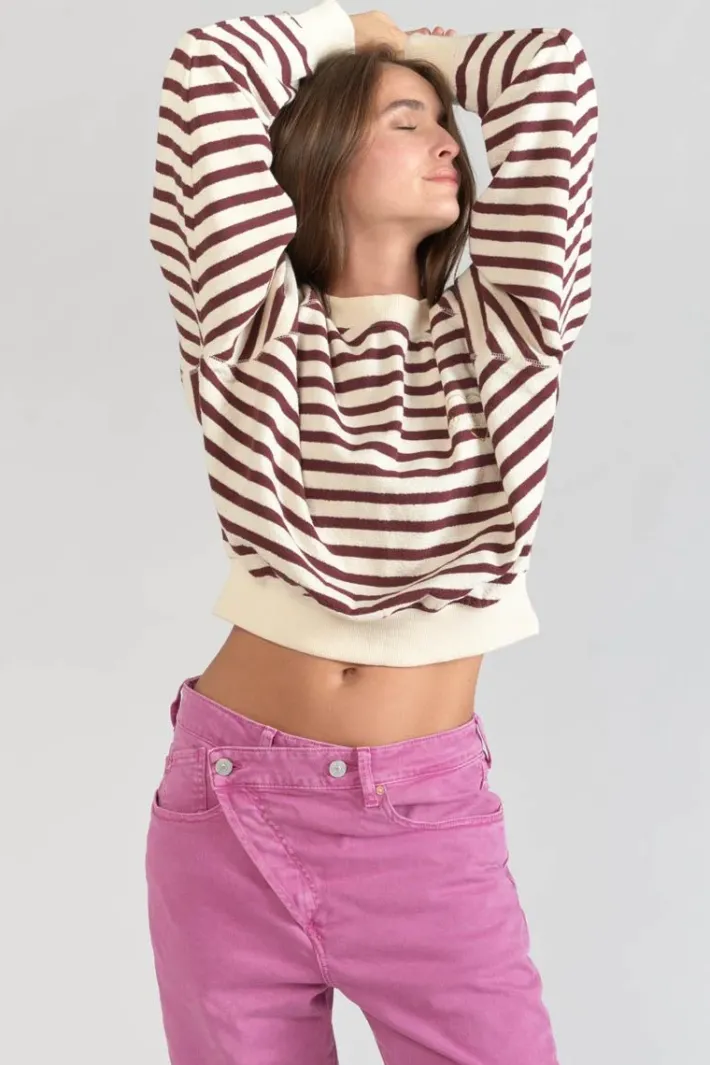 Le Temps des Cerises Sweatshirt Koa Mariniere Prune Ice Cream Outlet