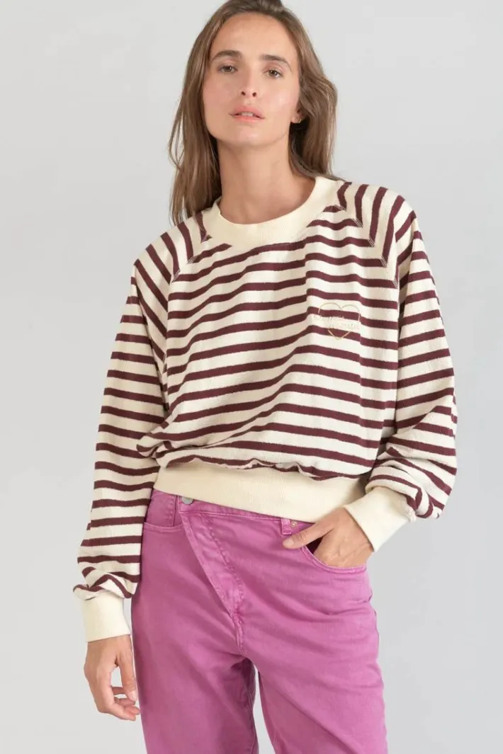 Le Temps des Cerises Sweatshirt Koa Mariniere Prune Ice Cream Outlet