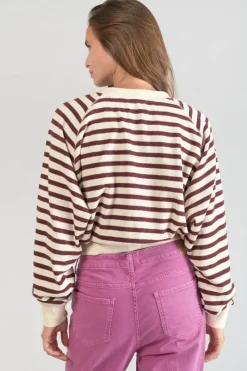 Le Temps des Cerises Sweatshirt Koa Mariniere Prune Ice Cream Outlet
