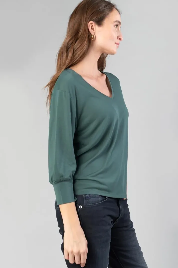Le Temps des Cerises Top Jessie Vert Bouteille Green Bottle Flash Sale