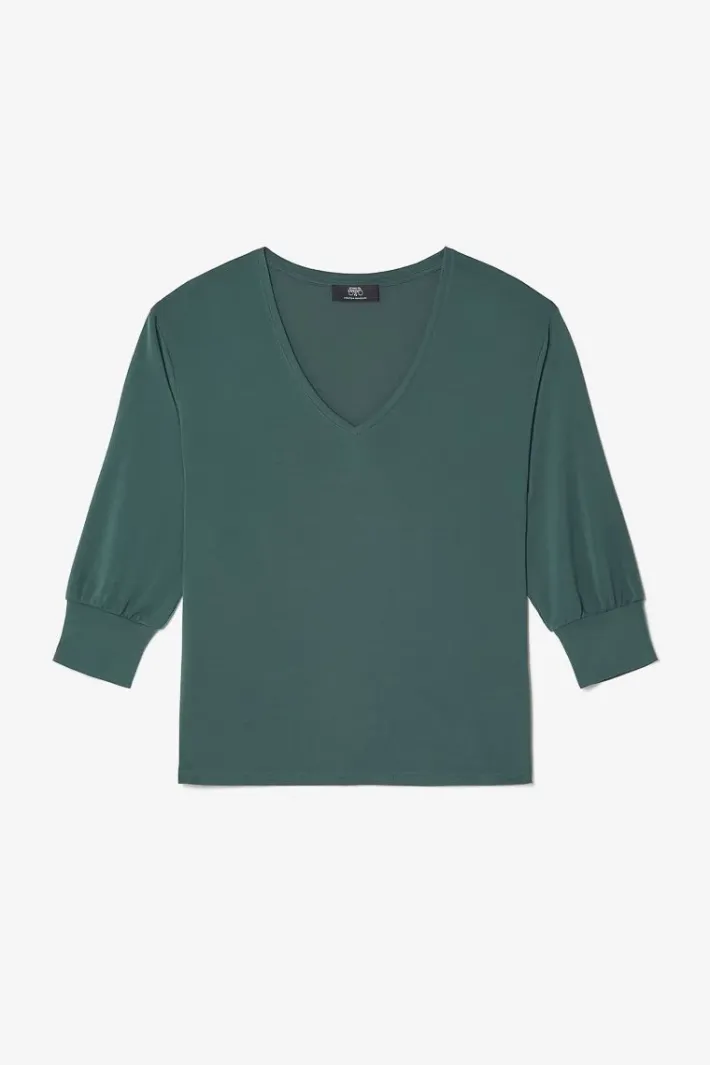 Le Temps des Cerises Top Jessie Vert Bouteille Green Bottle Flash Sale