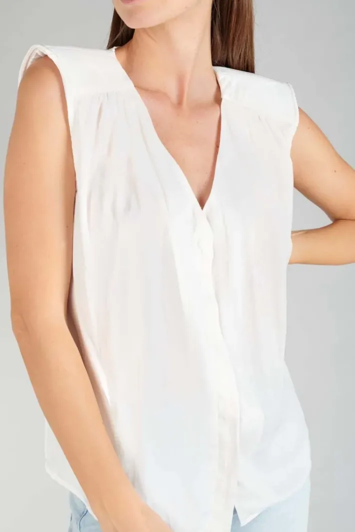 Le Temps des Cerises Top Missou En Jacquard Creme Ice Cream Sale