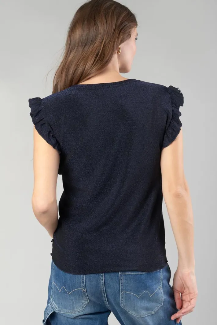 Le Temps des Cerises Top Nea Bleu Nuit Irise Midnight Hot
