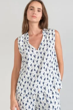 Le Temps des Cerises Top Rosita Tie And Dye Bleu Midnight Cheap