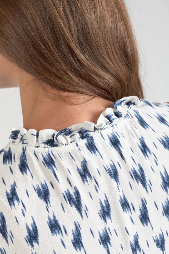 Le Temps des Cerises Top Rosita Tie And Dye Bleu Midnight Cheap