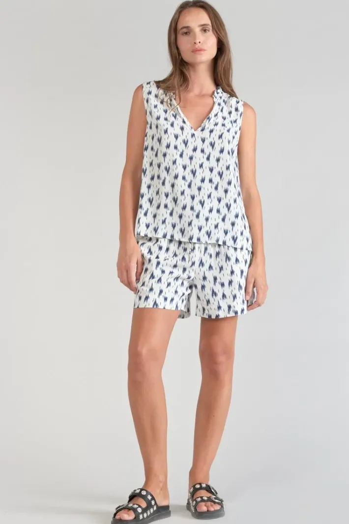 Le Temps des Cerises Top Rosita Tie And Dye Bleu Midnight Cheap
