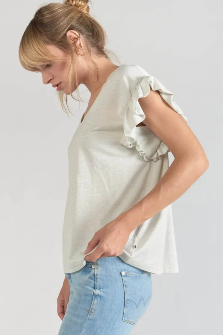 Le Temps des Cerises Top Ryls Blanc Irise White Best
