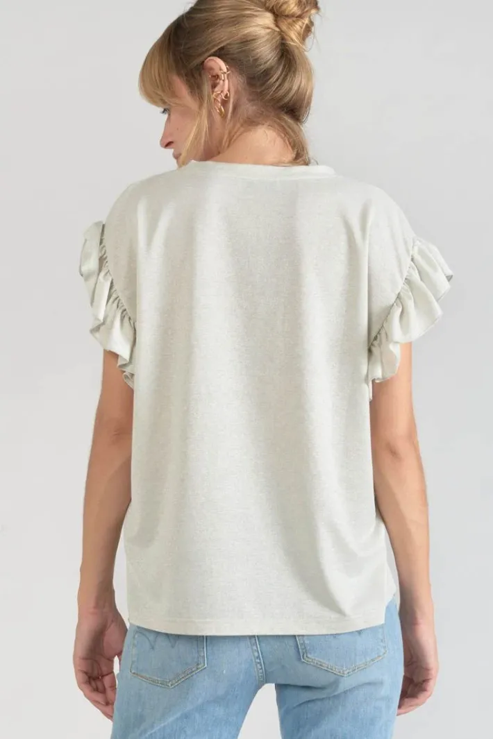 Le Temps des Cerises Top Ryls Blanc Irise White Best