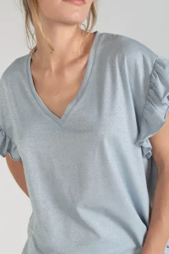 Le Temps des Cerises Top Ryls Bleu Ciel Irise Sky Cheap