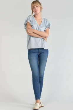 Le Temps des Cerises Top Ryls Bleu Ciel Irise Sky Cheap