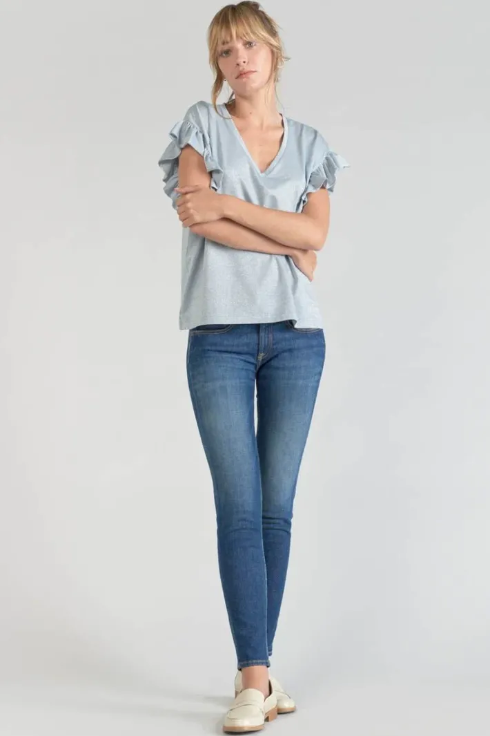 Le Temps des Cerises Top Ryls Bleu Ciel Irise Sky Cheap
