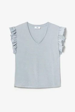 Le Temps des Cerises Top Ryls Bleu Ciel Irise Sky Cheap