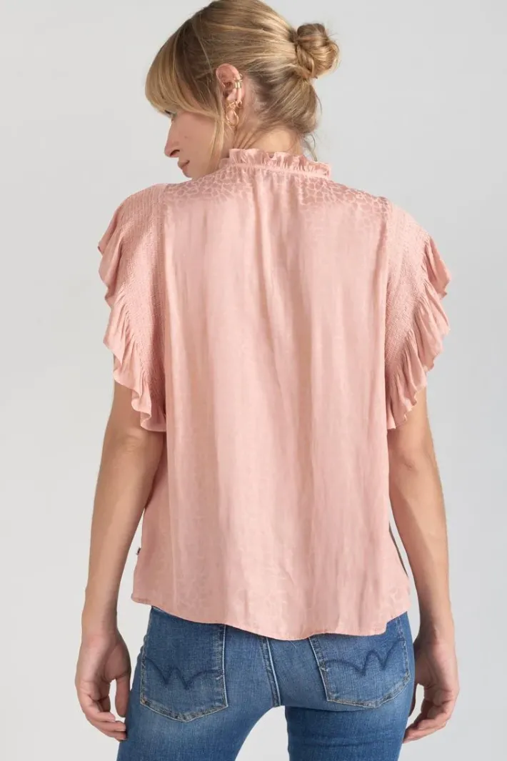 Le Temps des Cerises Top Theron Rose Saumon Coral Rose New