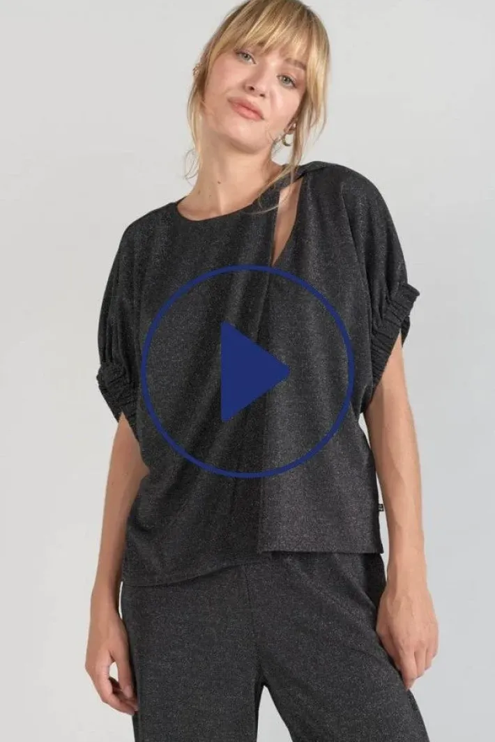 Le Temps des Cerises Top Winslet Noir Irise Black Discount