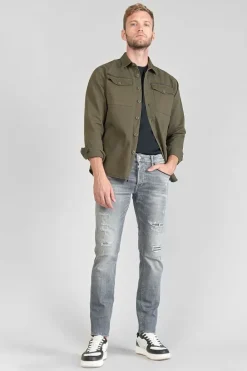 Le Temps des Cerises Triolet 700/11 Adjusted Jeans Destroy Gris N°2 Grey Best Sale