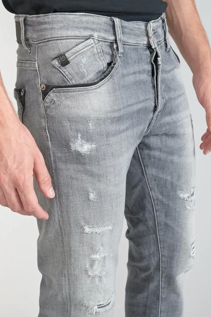 Le Temps des Cerises Triolet 700/11 Adjusted Jeans Destroy Gris N°2 Grey Best Sale